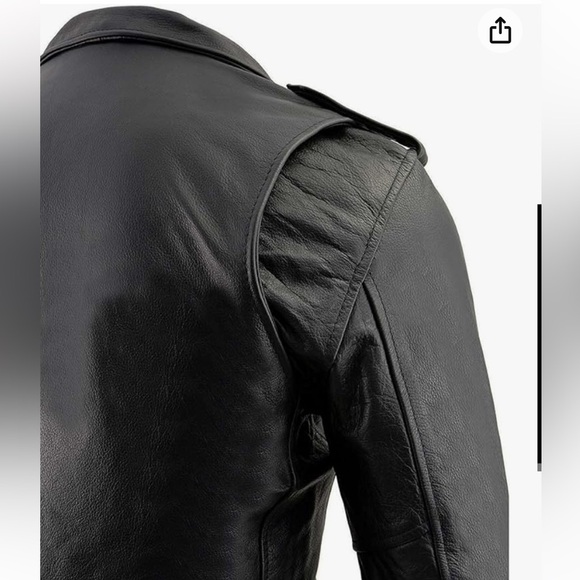 MILWAUKEE LEATHER THE LEGEND CLASSIC POLICE STYLE LEATHER MOTORCYCLE JACKET- XXL - Picture 4 of 9